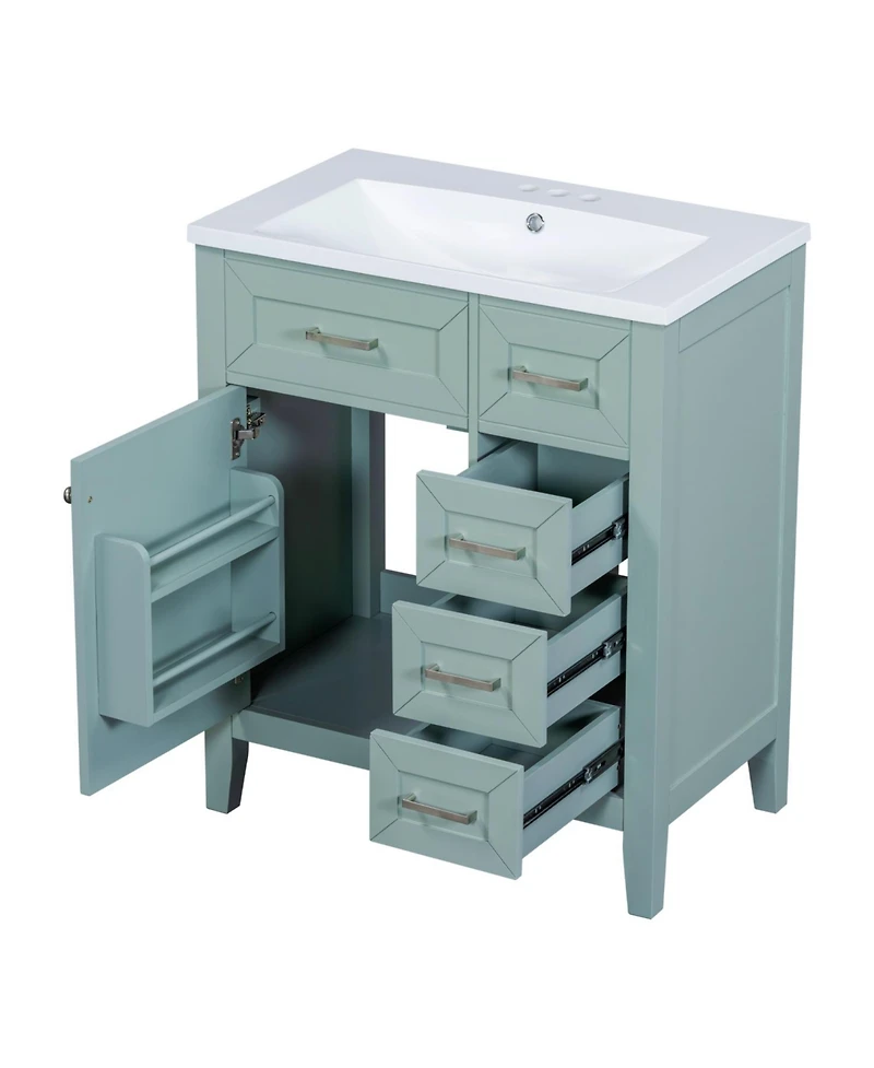 Streamdale Furniture 30" Bathroom Vanity with Sink & Drawers