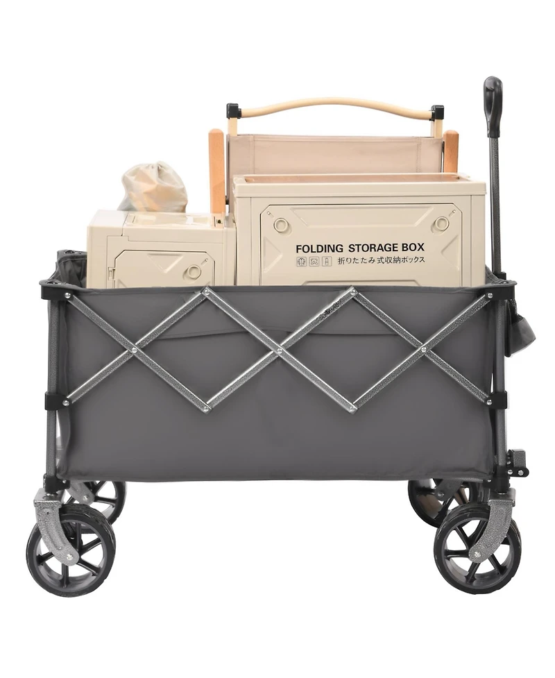 Streamdale Furniture Collapsible Wagon Cart - Heavy Duty Big Wheels