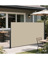 Streamdale Furniture Retractable Side Awning 118" x 63" Dark Grey