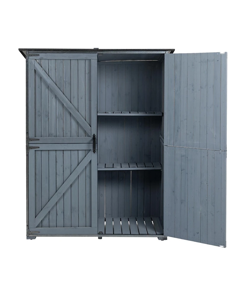 Streamdale Furniture Outdoor Storage Cabinet - Blue Gray