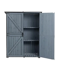 Streamdale Furniture Outdoor Storage Cabinet - Blue Gray