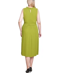 Ny Collection Women's Sleeveless Pleated Skirt Dress