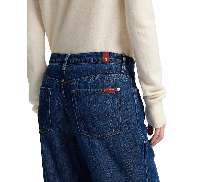 7 For All Mankind Women's Modern Dojo High-Rise Flare-Leg Jeans