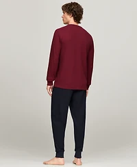 Tommy Hilfiger Men's Waffle-Knit Long-Sleeve Crewneck Thermal Top