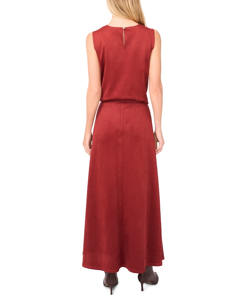 Vince Camuto Women's Faux-Suede A-Line Maxi Skirt