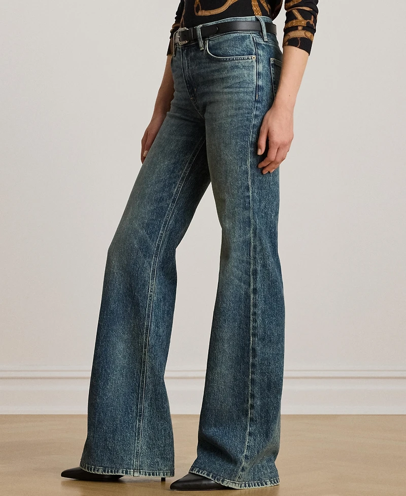Lauren Ralph Women's High-Rise Flare Jeans