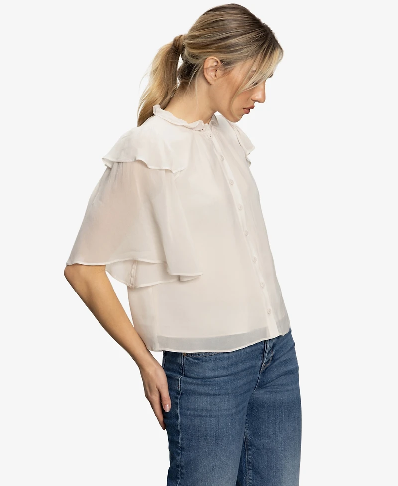 Sanctuary Women's Deja Vu Chiffon Blouse