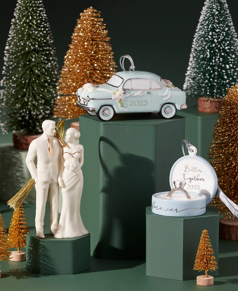 Lenox 2025 Just Married Vintage Car Ornament