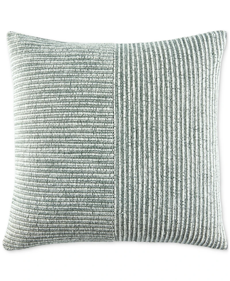 Oake Striped Patch Decorative Pillow, 18" x 18", Exclusively for Macy's