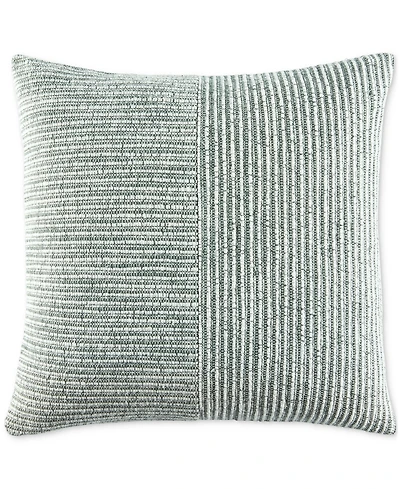 Oake Striped Patch Decorative Pillow, 18" x 18", Exclusively for Macy's