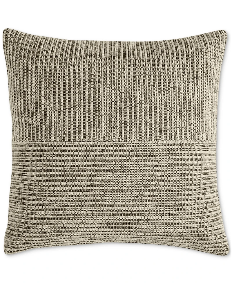 Oake Striped Patch Decorative Pillow, 18" x 18", Exclusively for Macy's