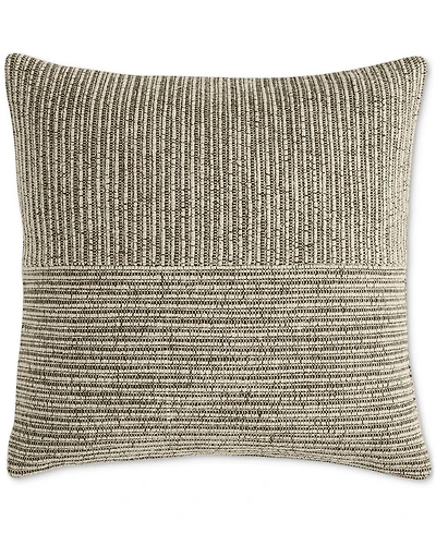 Oake Striped Patch Decorative Pillow, 18" x 18", Exclusively for Macy's