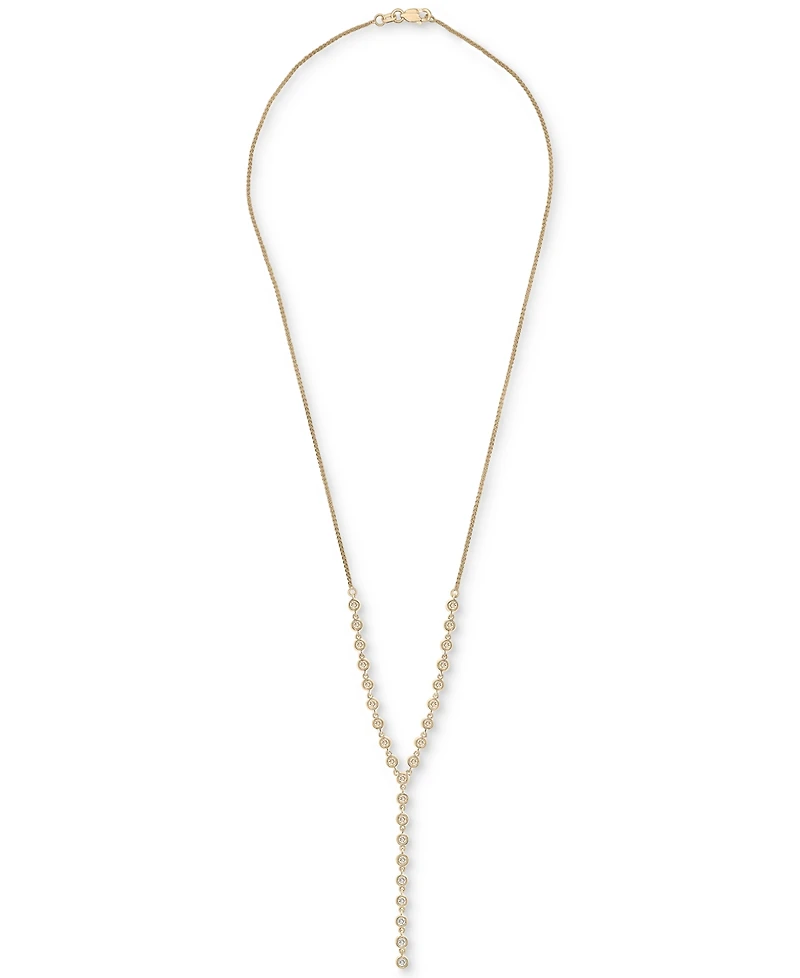 Wrapped in Love Diamond Bezel 17-1/4" Lariat Necklace (1 ct. t.w.) in 14k Gold, Exclusively at Macy's