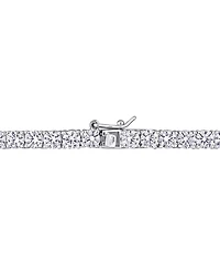 Lab Grown White Sapphire Tennis Necklace (33 ct. t.w.) in Sterling Silver, 18" (Also Available in 18k Gold Plated over Sterling Silver)