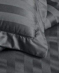 Charter Club 1.5" Stripe 550 Thread Count 100% Cotton 3-Pc. Comforter Set, Full/Queen, Exclusively at Macy's