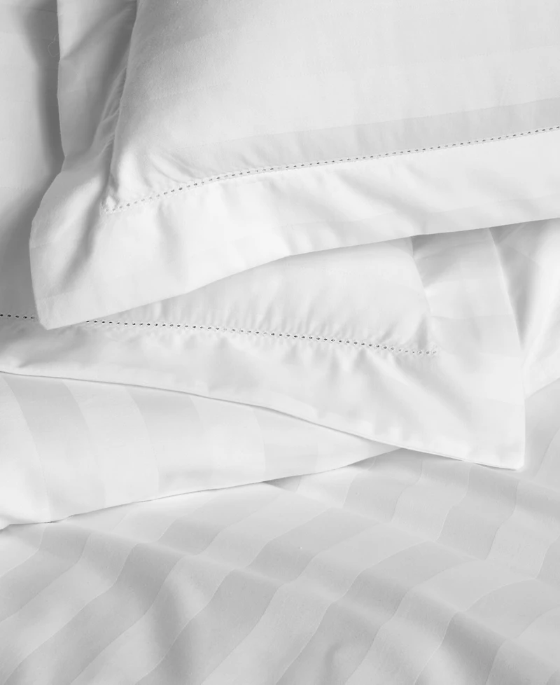 Charter Club 1.5" Stripe 550 Thread Count 100% Cotton 3-Pc. Comforter Set, Full/Queen, Exclusively at Macy's