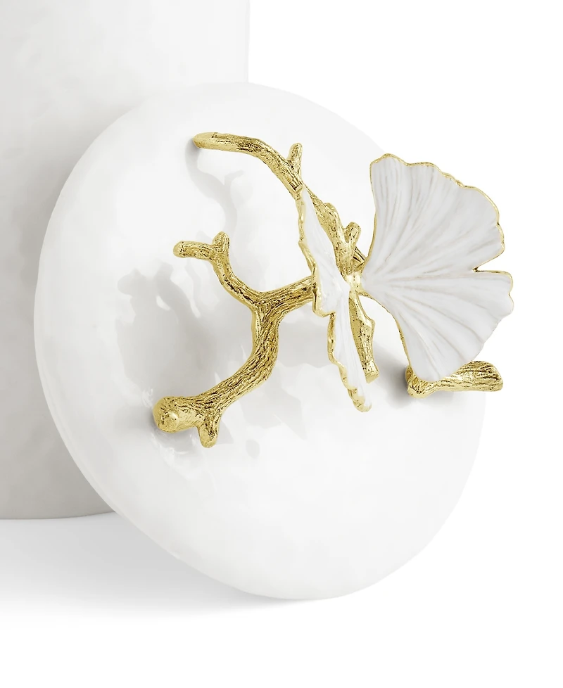 Michael Aram Butterfly Ginkgo Gold Medium Porcelain Canister