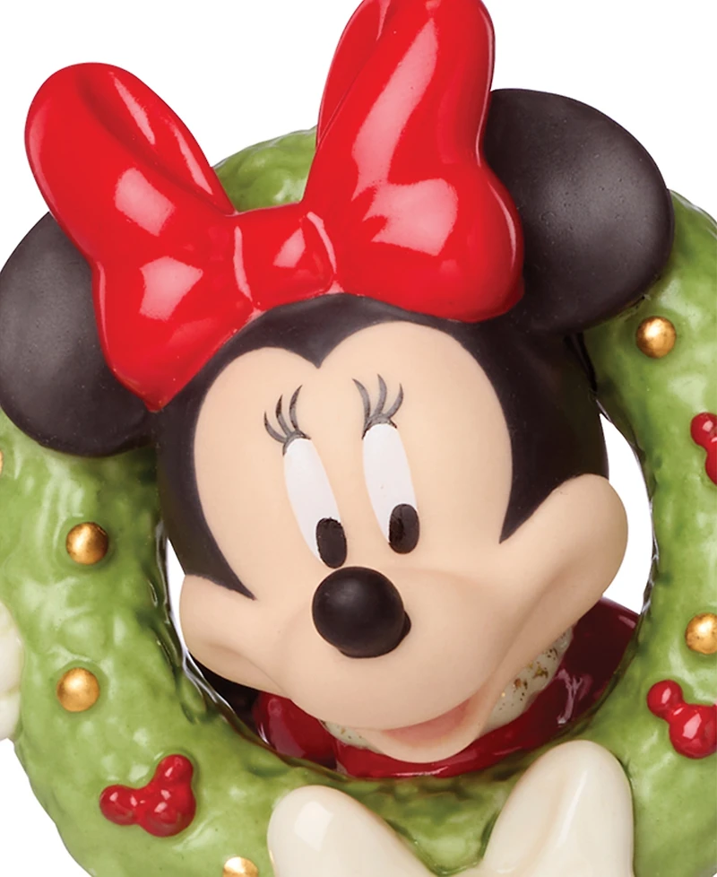 Lenox 2025 Holiday Wreath Minnie Mouse Ornament