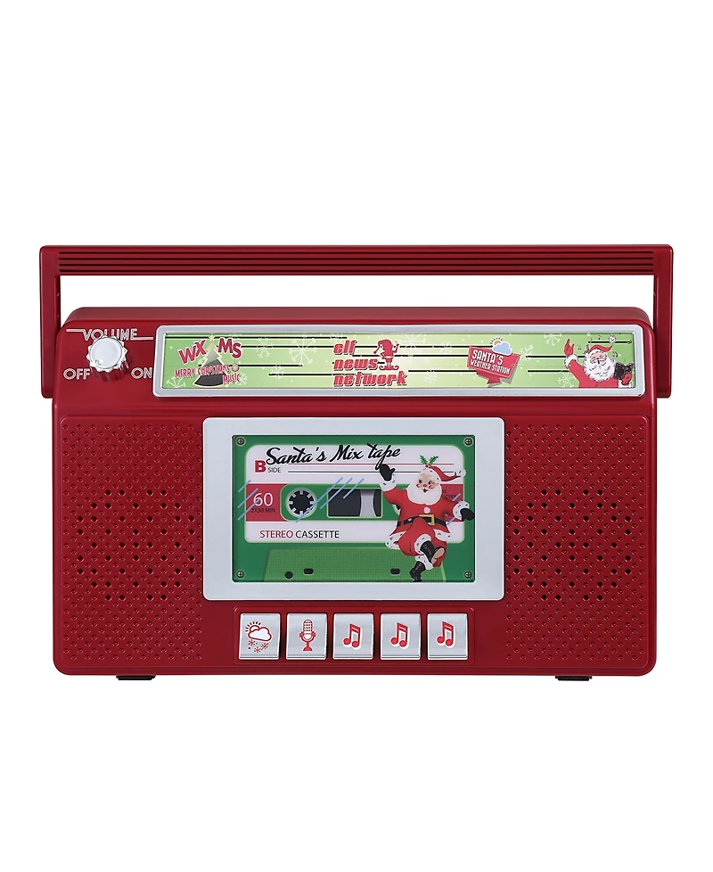 Mr. Christmas 7" Santa's Boom Box Radio