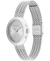 Coach Women's Sammy Silver Tone Stainless Steel Mesh Bracelet Watch, 22.5mm