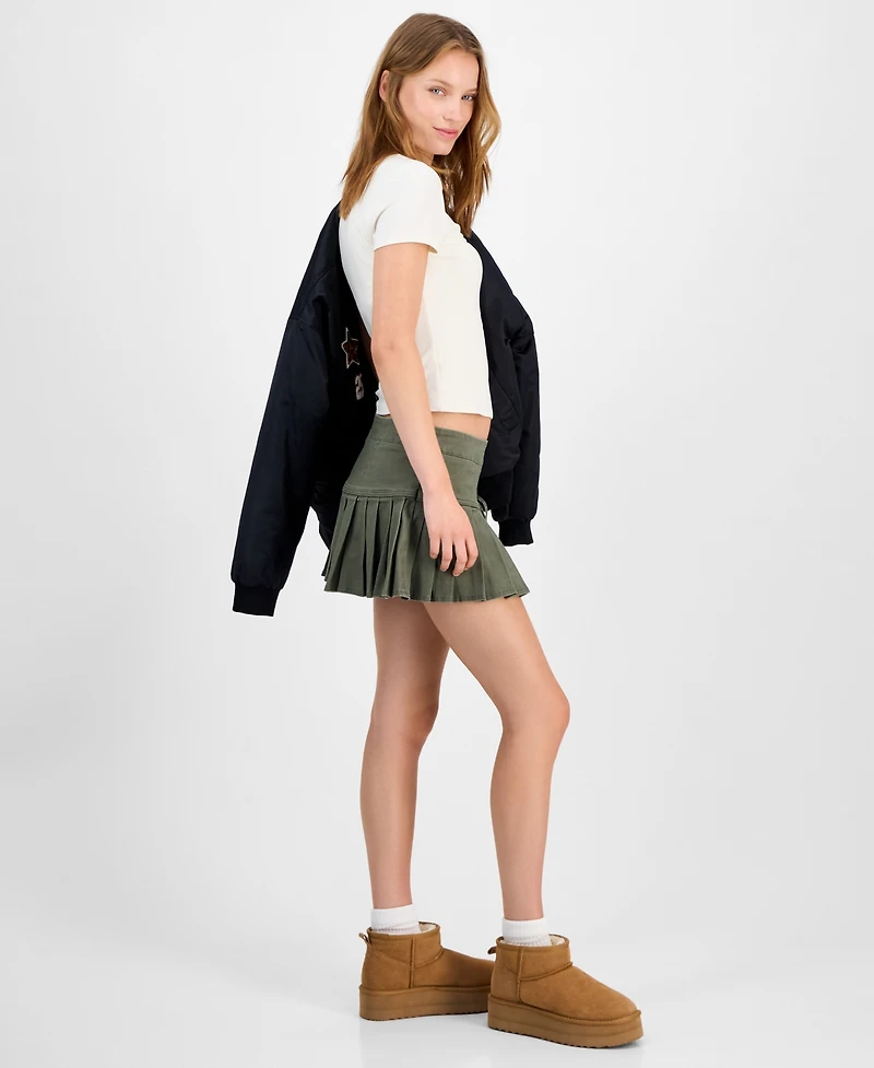 Celebrity Pink Juniors' Pleated Mini Skirt