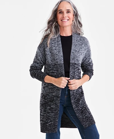 Style & Co Women's Ombre Open Front Cardigan, Macy's Exclusive