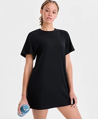 Id Ideology Women's Relaxed Crewneck Short-Sleeve T-Shirt Dress, Macy's Exclusive