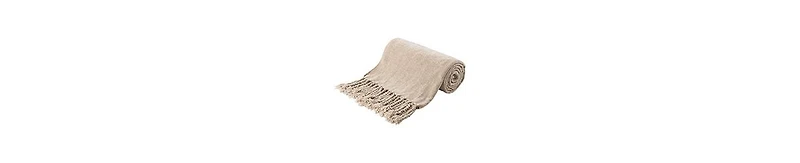 Battilo Lifestyle Chenille Throw with Fringe Tassels, 50" x 60"