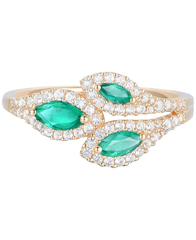 Gemstone (5/8 ct. t.w.) & Diamond (1/3 Multi-Stone Ring 14k Gold
