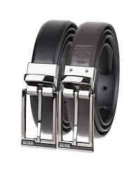 Kenneth Cole Reaction Men's 2-In-1 Reversible Feather Edge Dress Belt