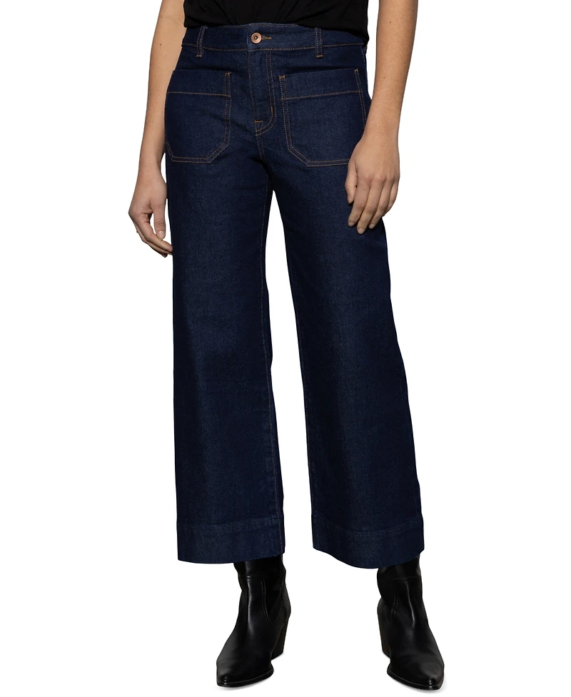 Sanctuary Women's The Marine Comfort-Stretch Wide-Leg Jeans