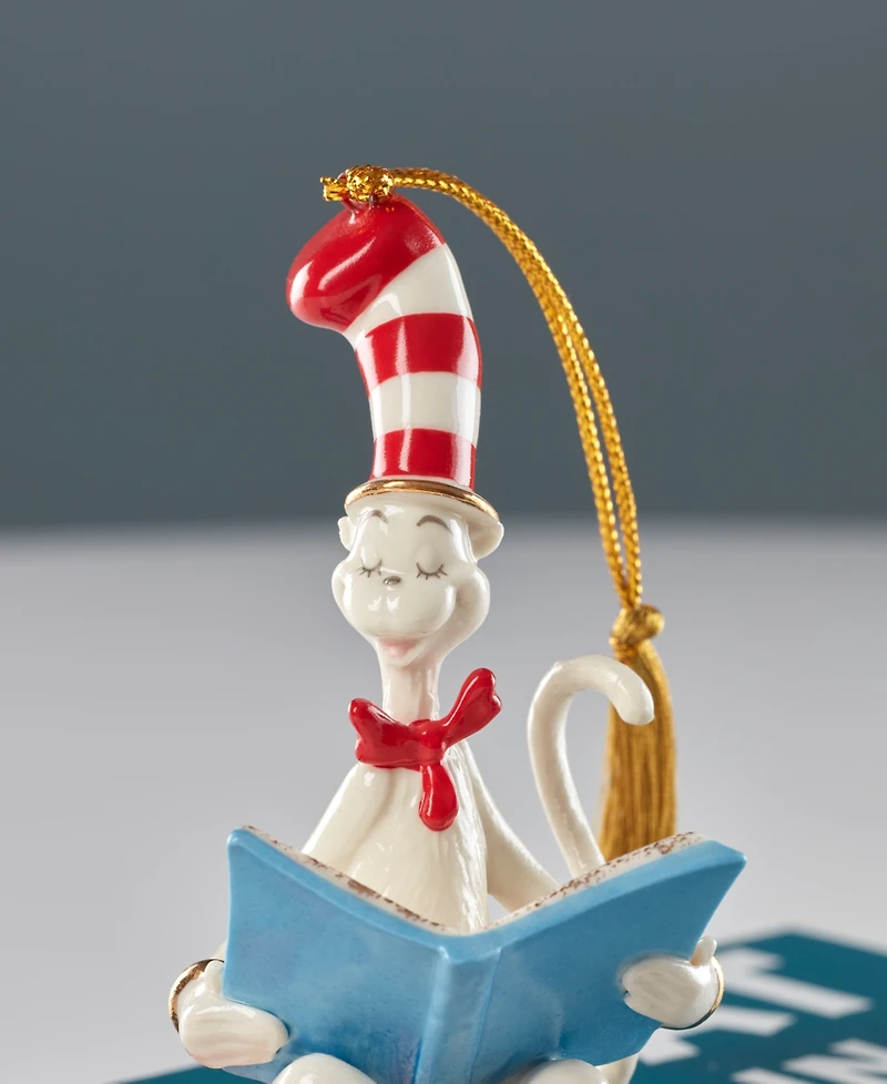 Lenox Cat in the Hat Ornament