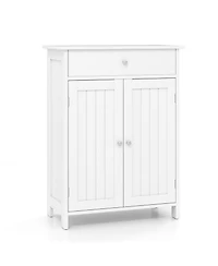 Volenca Bathroom Floor Cabinet Freestanding Storage Organizer with 2 Doors