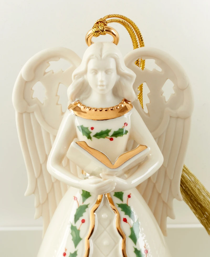 Lenox Holiday Angel Bell with Hymns Ornament