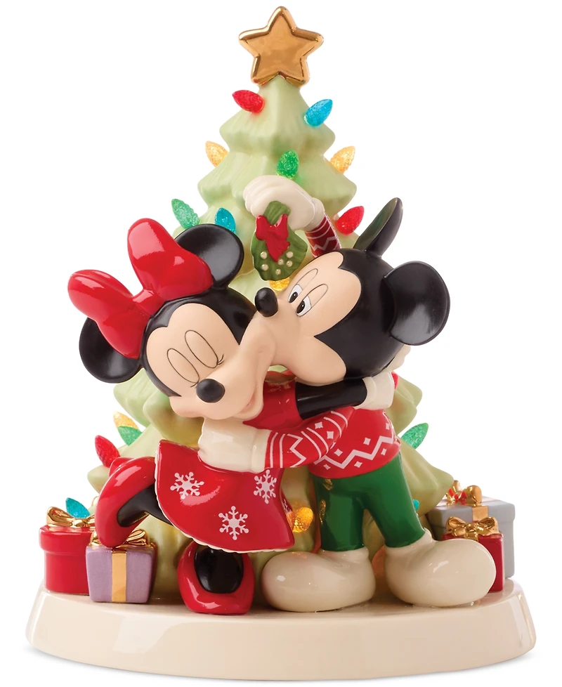 Lenox Disney Mickey & Minnie Lit Tree Figurine