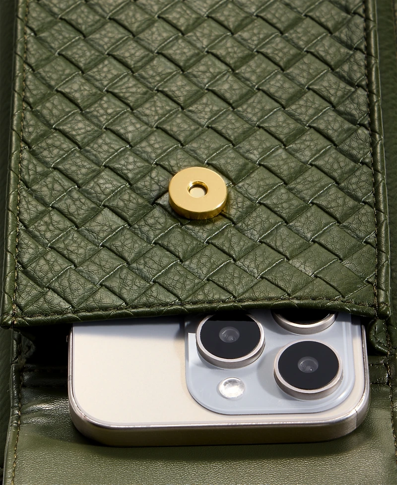 Style & Co Mini Woven Phone Crossbody, Macy's Exclusive