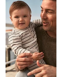 Carter's Baby Boys Striped Cotton Long-Sleeve Jumpsuit