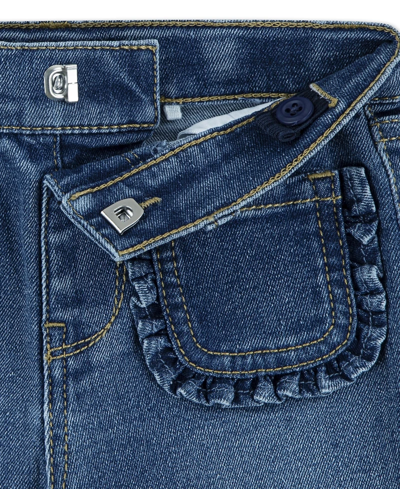 Levi's Baby Girls Bear Graphic Top and Wide-Leg Jeans, 2 Piece Set