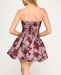 Invitee Juniors' Jacquard Fit & Flare Dress
