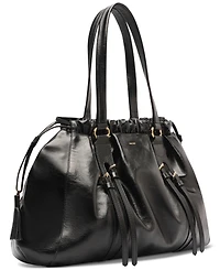 Arezzo Capri Large Leather Shoulder Bag