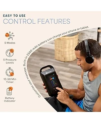 LifePro Air Compression Recovery System with Heat – 8-Chamber Full Leg Massager for Calf, Thigh & Foot – Air Massage Wraps for Circulati