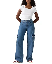 Levi's Women's Super Low Loose-Fit Cargo Jeans