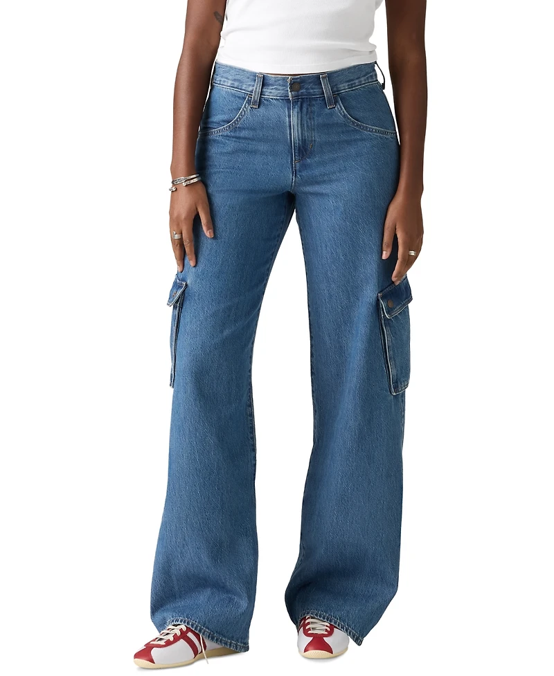 Levi's Women's Super Low Loose-Fit Cargo Jeans