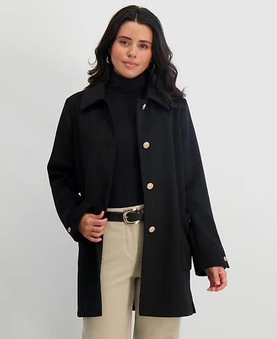 Tahari Women's Collared Single-Breasted Coat
