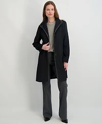 Tahari Women's Stand-Collar Button-Front Coat