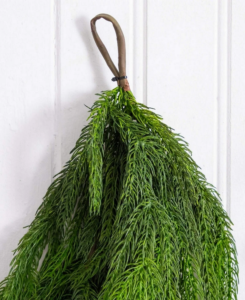 Nearly Natural 10" Artificial Touch Norfolk Island Pine Garland with Natural Look