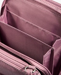 Giani Bernini Triple-Zip Pebble Leather Dasher Crossbody, Created for Macy's