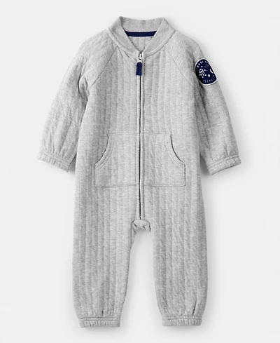 Carter's Baby Boys Space Quilted Long-Sleeve Jumpsuit