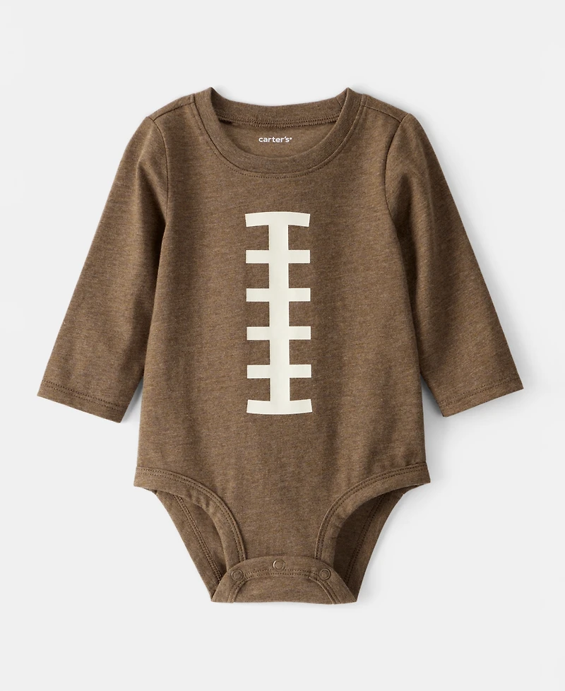 Carter's Baby Boys Football Long-Sleeve Graphic Bodysuit