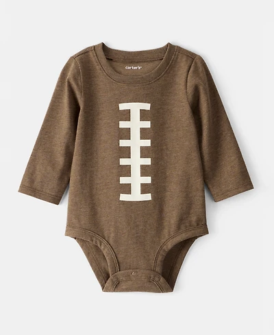 Carter's Baby Boys Football Long-Sleeve Graphic Bodysuit